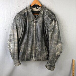 Vulcan Motorcycle Gear Jacket Mens 3XL Black Gray Riding CE Armor Zip Vents